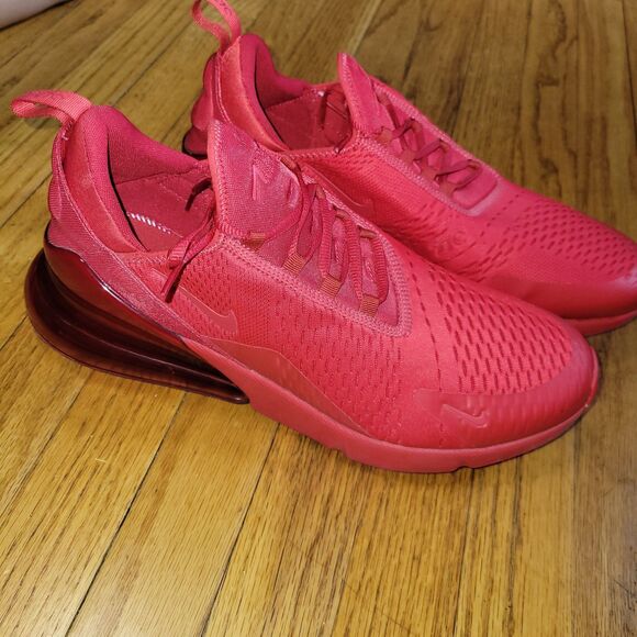 Nike Air Max 270 Triple Red Running Shoes University Red Mens Size 14 Sneaker main image 5